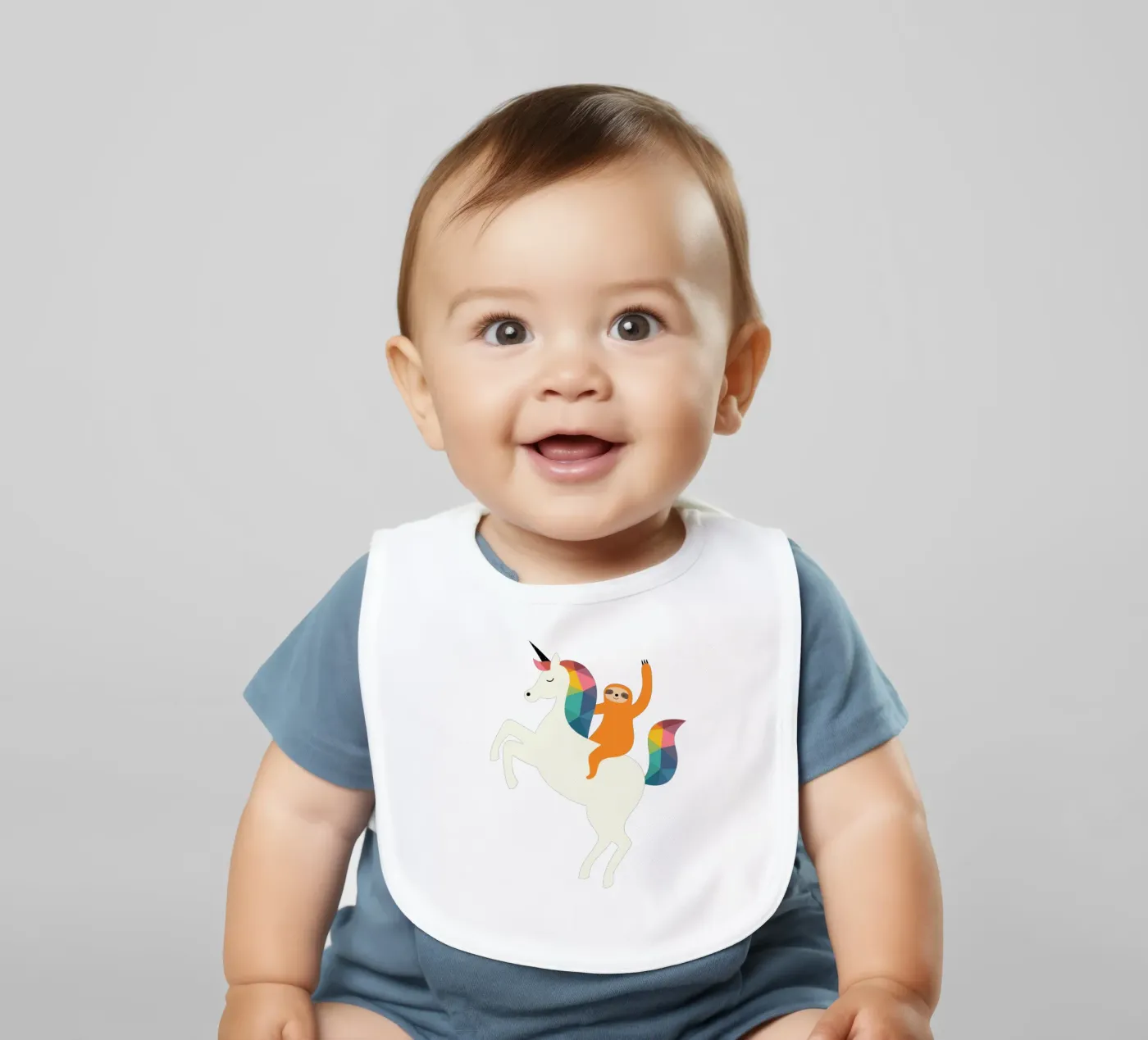 Magische tijd baby slabbetje van Andy Westface