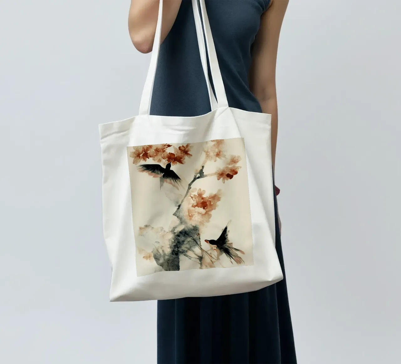 Cherry Birds tote bag by treechild