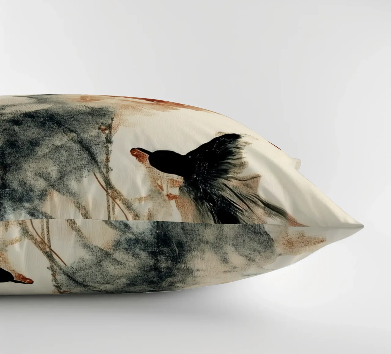 Cherry Birds decorative cushion by treechild