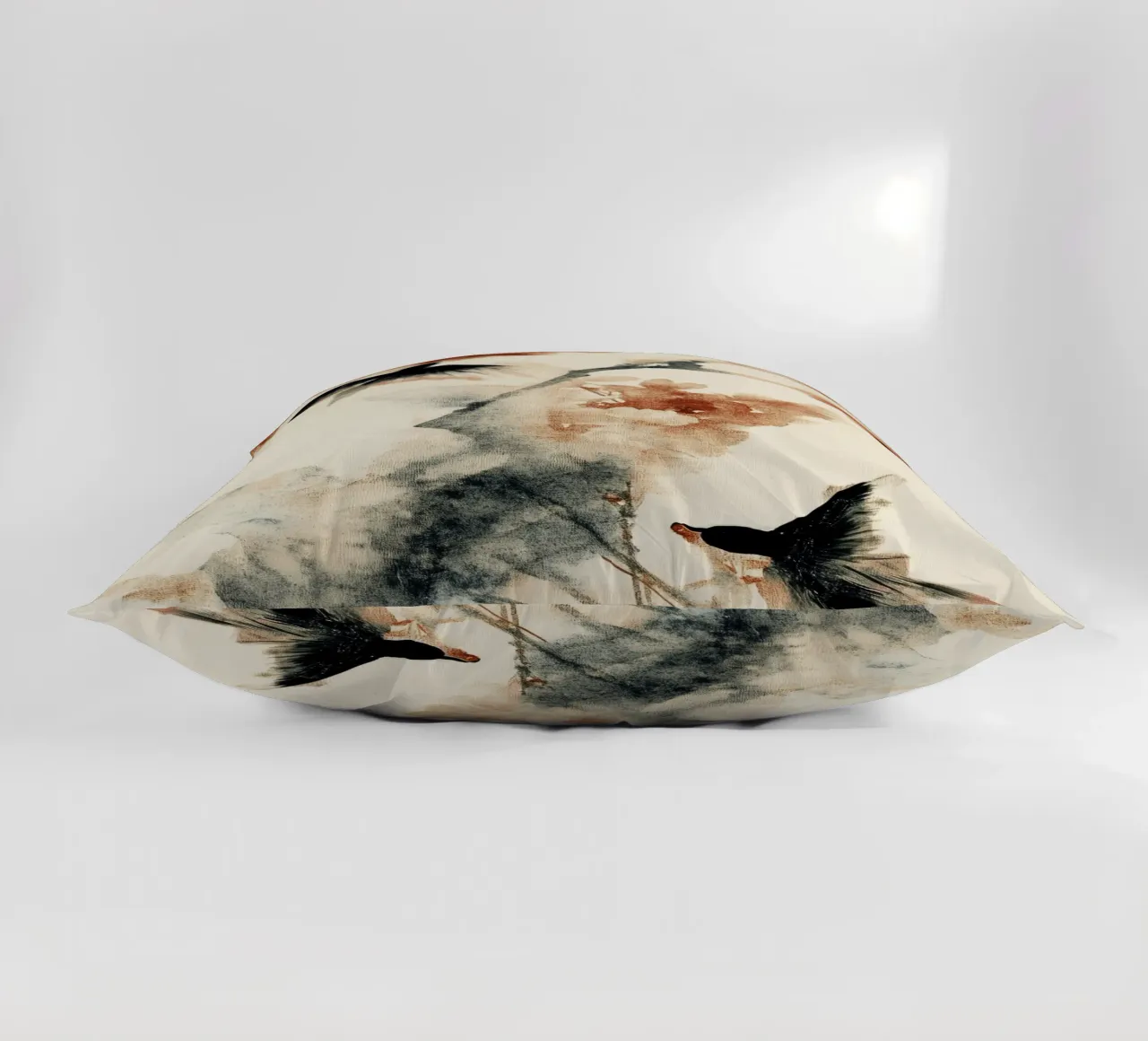 Cherry Birds decorative cushion by treechild