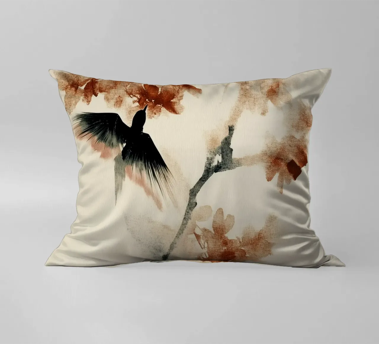 Cherry Birds decorative cushion by treechild