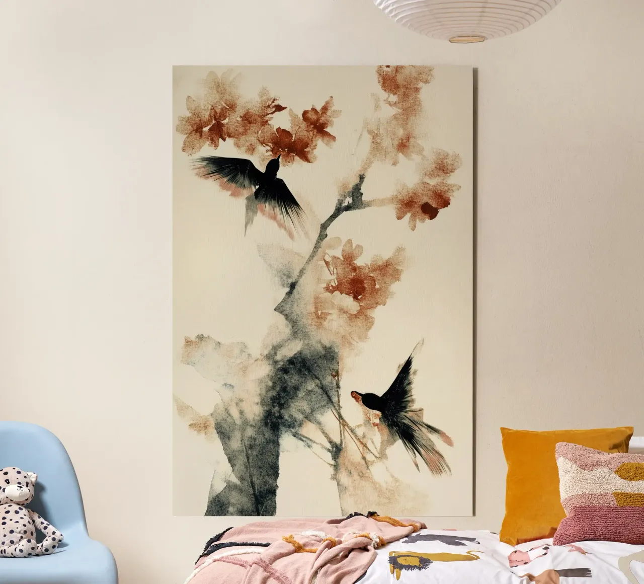 Cherry Birds alu-dibond by treechild