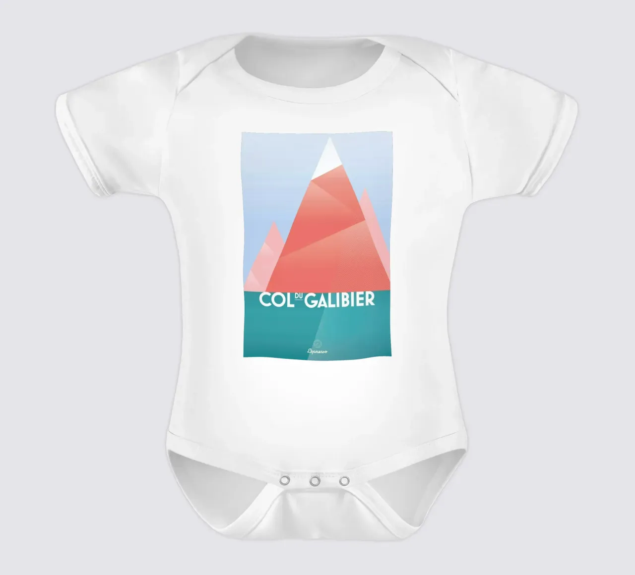 Col du Galibier II body neonato maniche corte da Benjamin Andresen
