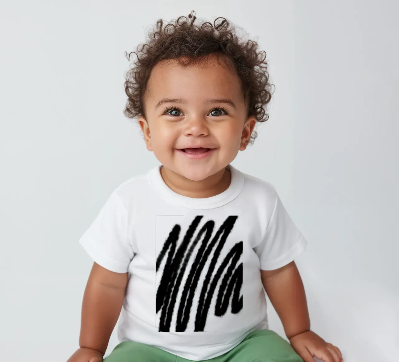 Black on White Abstract baby t-shirt by Studio B