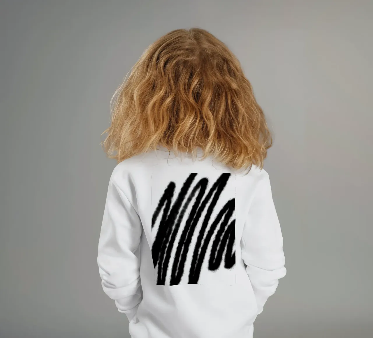 Schwarz auf Weiß Abstrakt Kinder Sweatshirt von Studio B