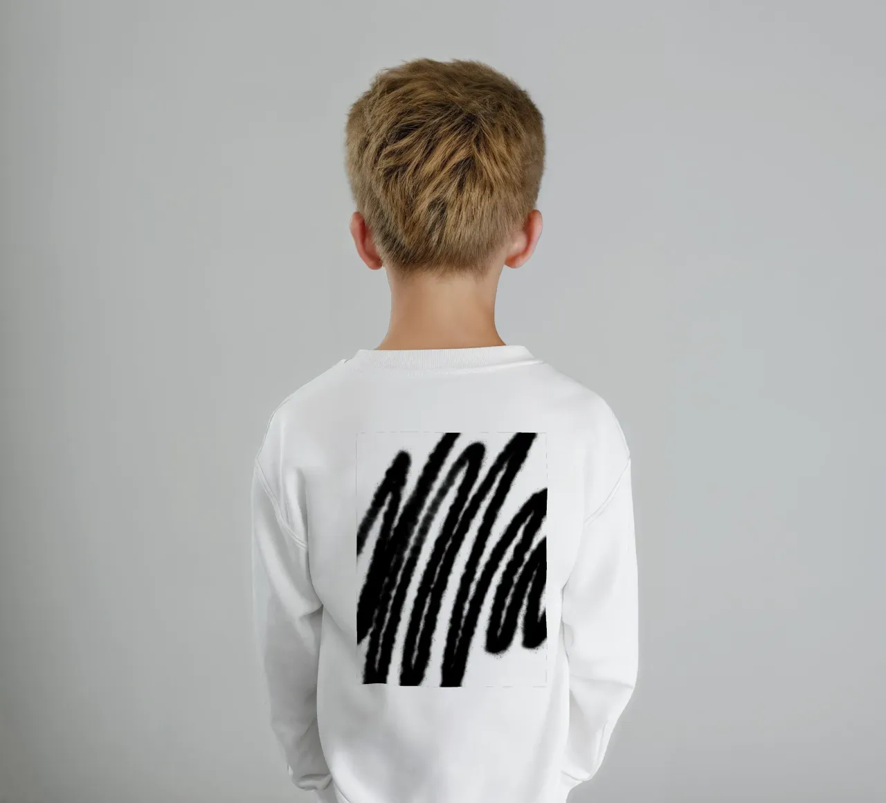 Schwarz auf Weiß Abstrakt Kinder Sweatshirt von Studio B