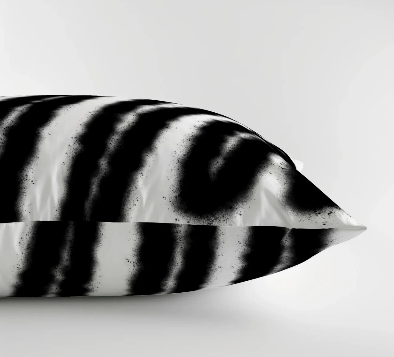 Black on White Abstract decorative cushion by Studio B
