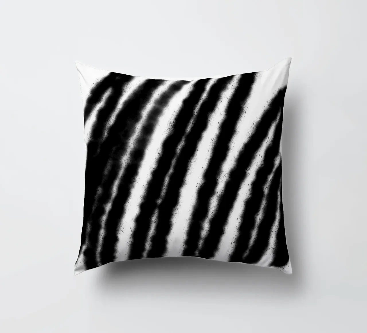 Black on White Abstract decorative cushion by Studio B