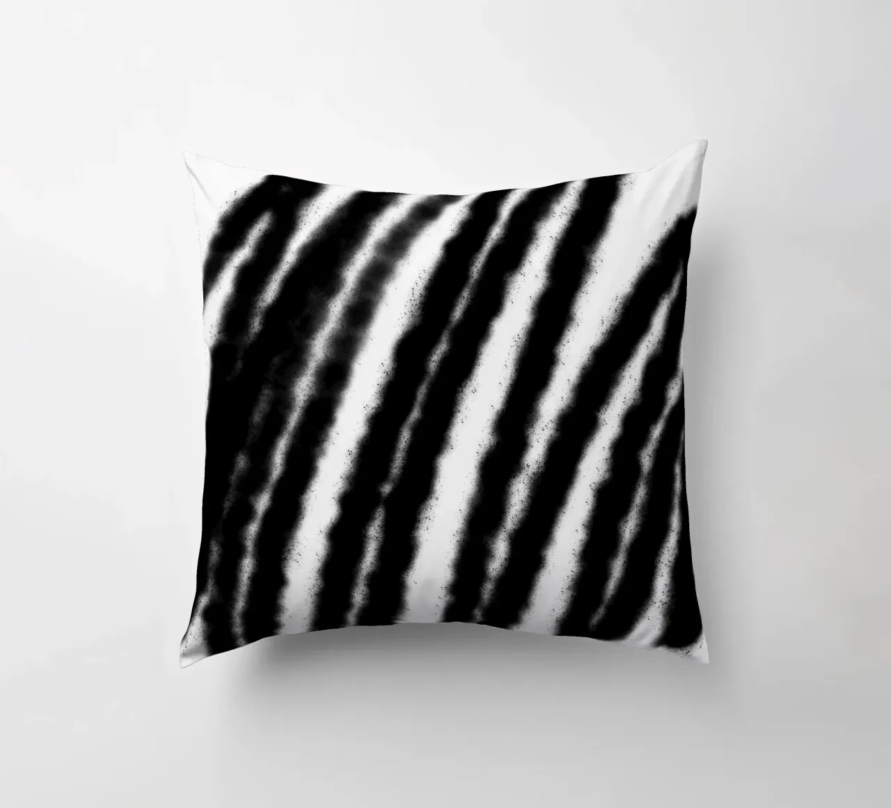 Black on White Abstract decorative cushion by Studio B