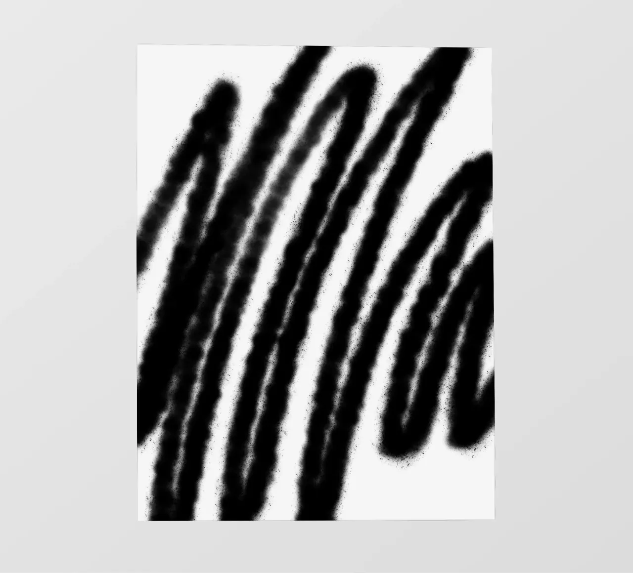 Black on White Abstract pvc cover by Studio B