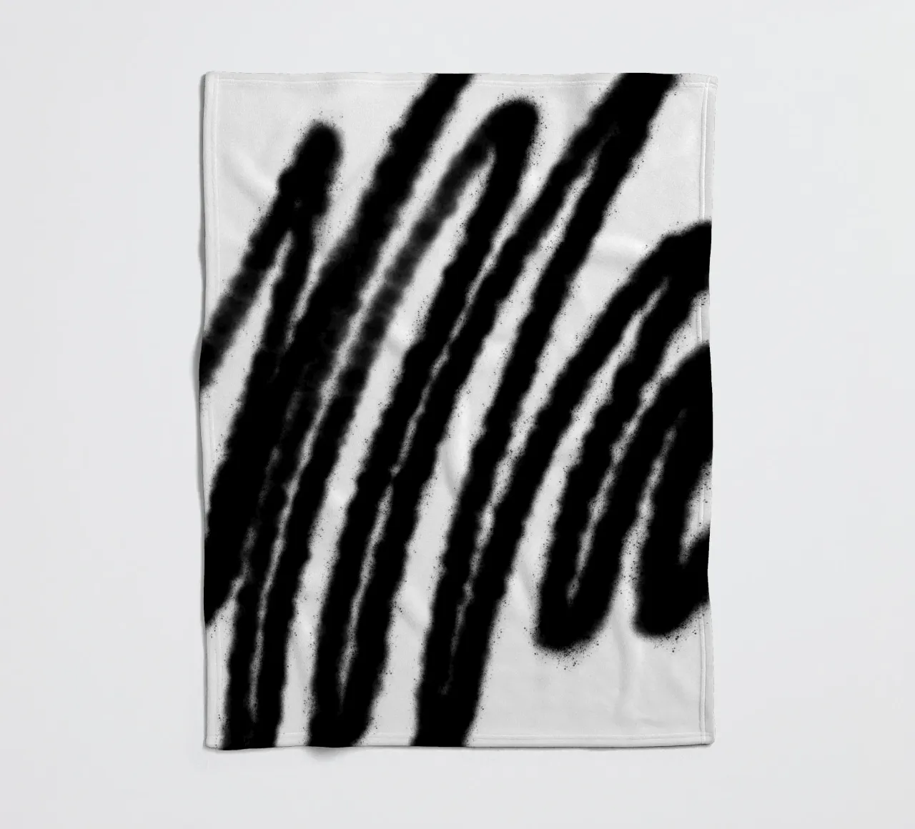 Schwarz auf Weiß Abstrakt Fleecedecke von Studio B