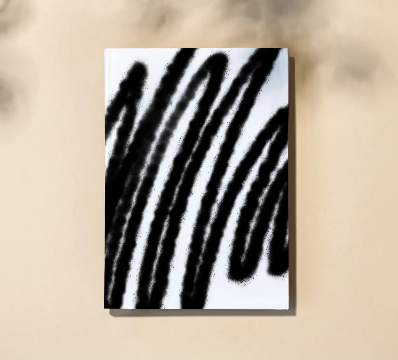 Black on White Abstract notebook by Studio B