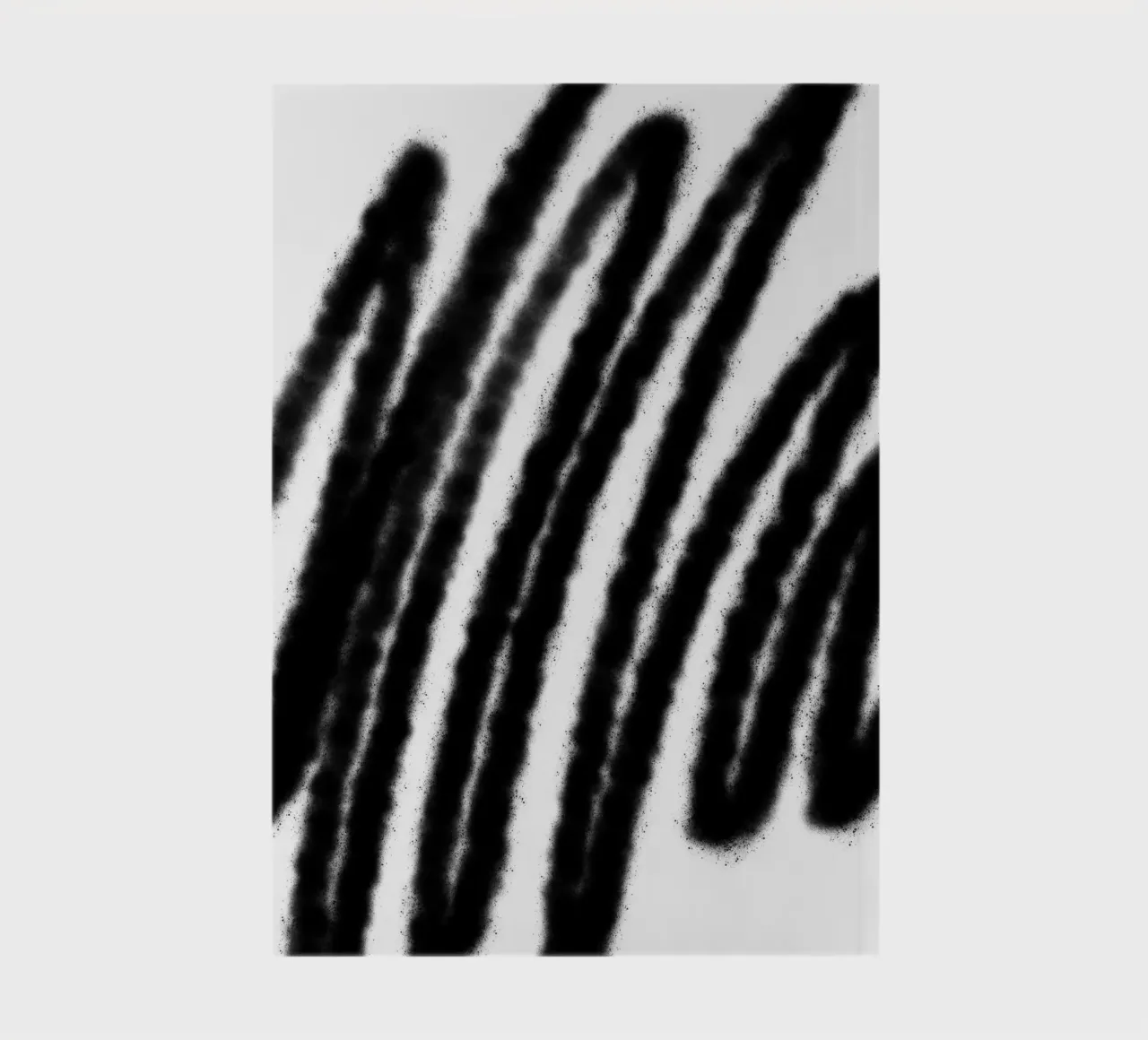Black on White Abstract notebook by Studio B