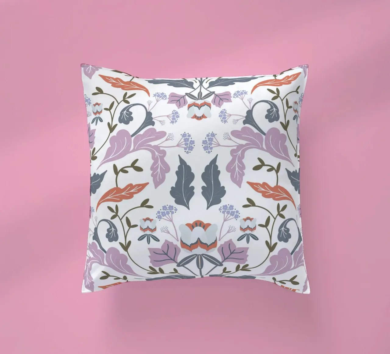Victorian Tulip Tree Pattern Kissen von anisillustration