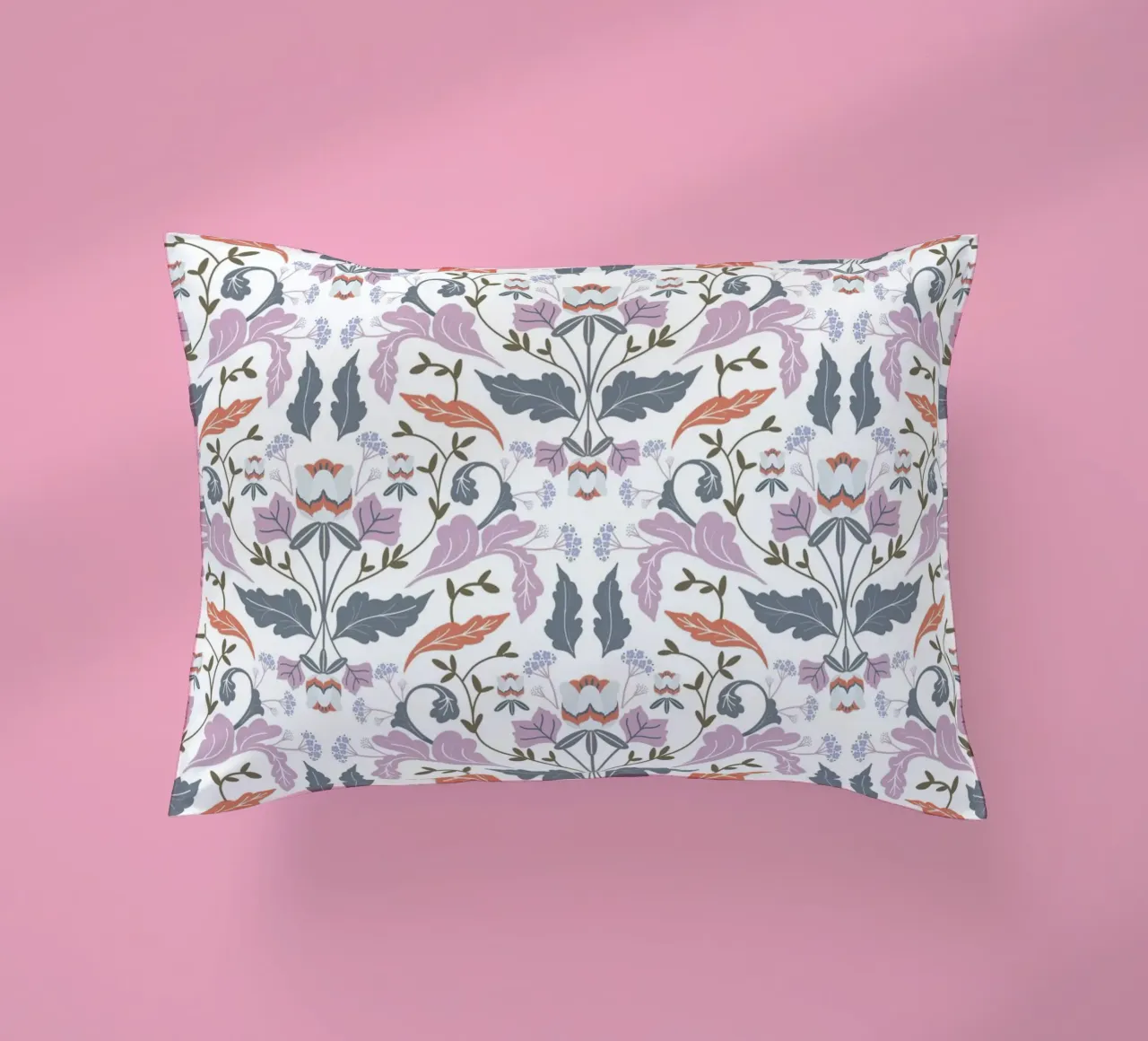 Victorian Tulip Tree Pattern Kissen von anisillustration