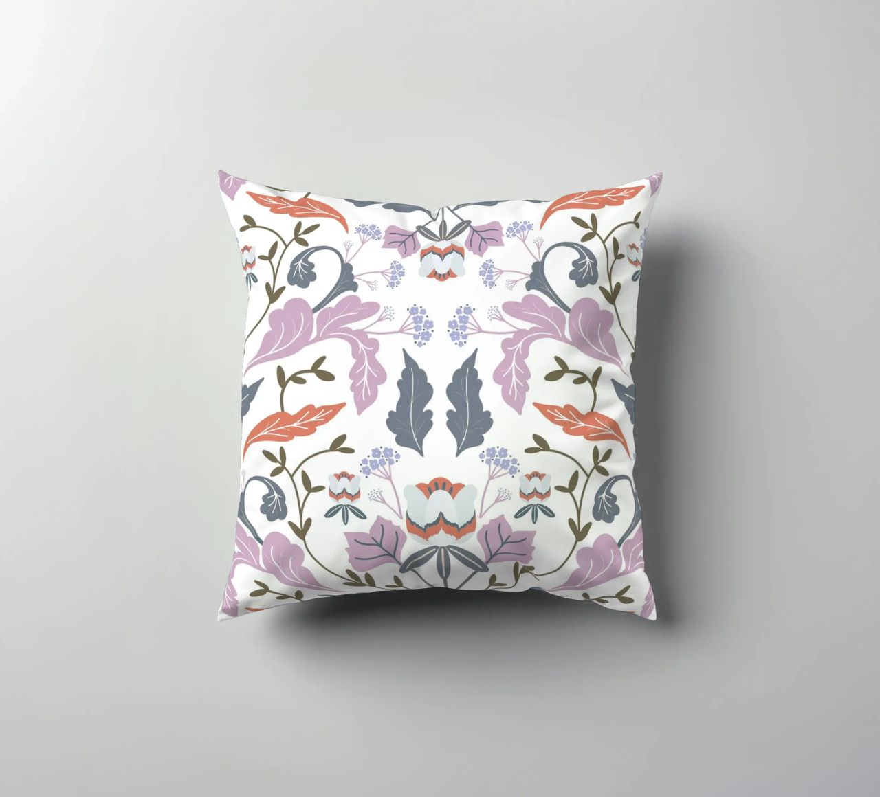 Victorian Tulip Tree Pattern cuscino da anisillustration