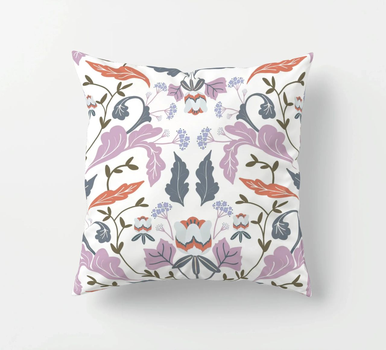 Victorian Tulip Tree Pattern cuscino da anisillustration