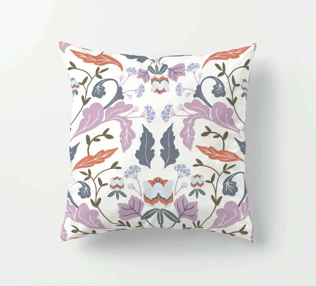 Victorian Tulip Tree Pattern Kissen von anisillustration