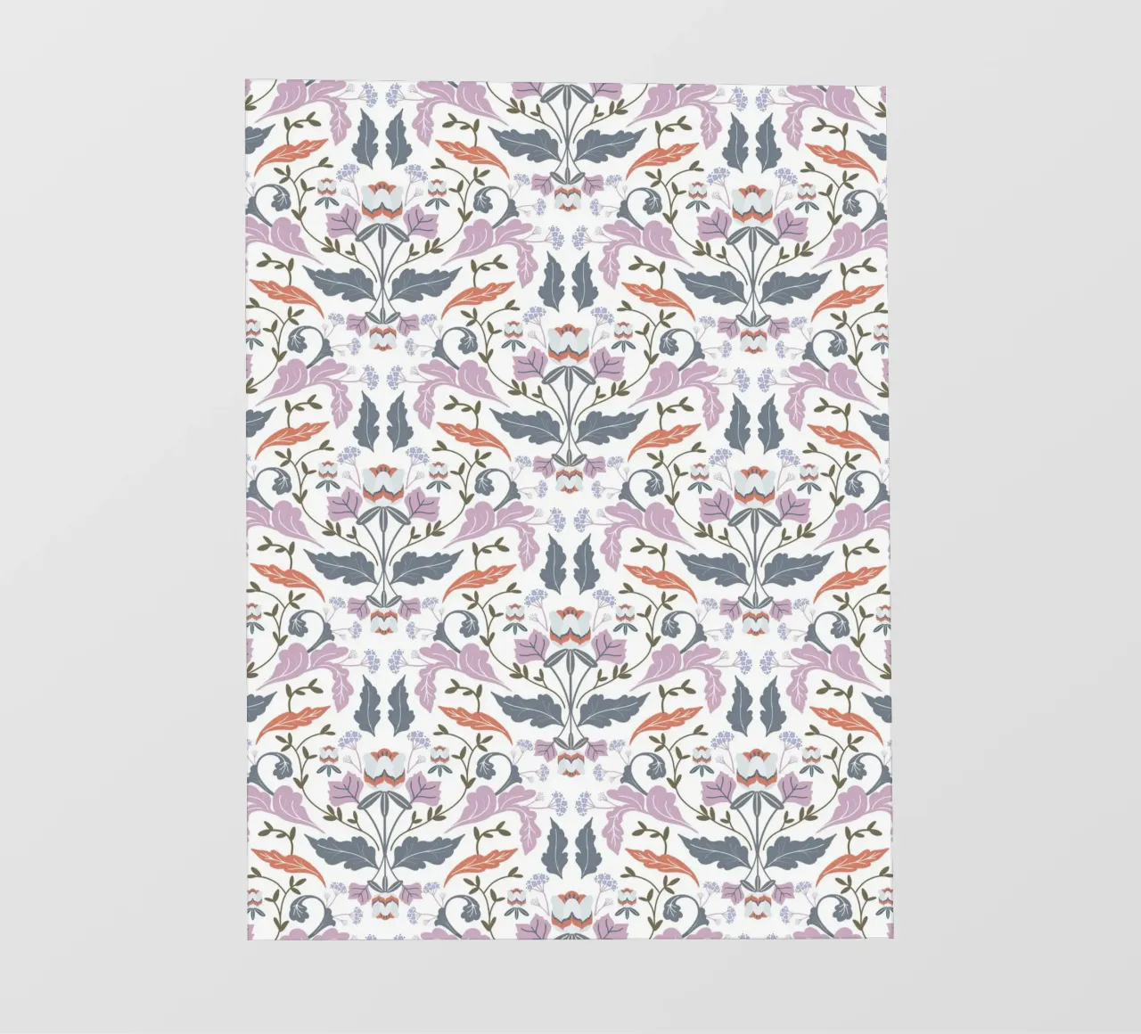 Victorian Tulip Tree Pattern backlit film by anisillustration