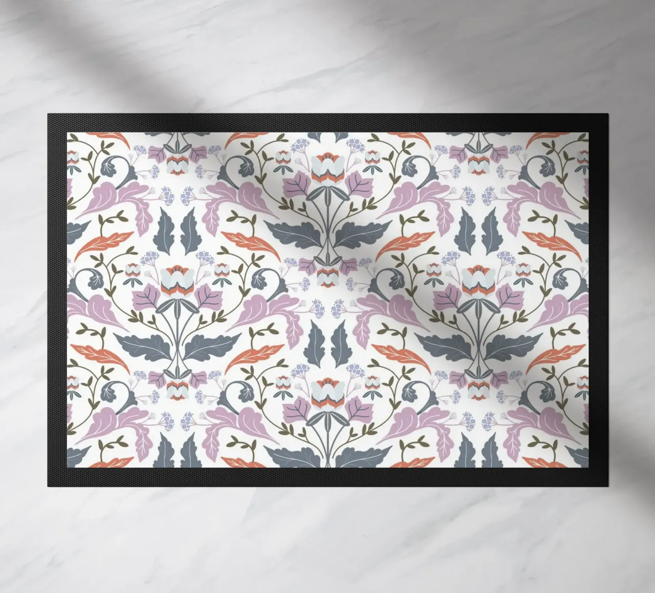 Victorian Tulip Tree Pattern Fußmatte von anisillustration
