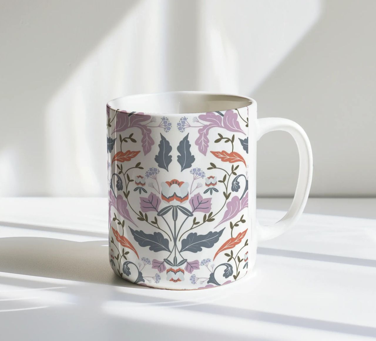 Victorian Tulip Tree Pattern tazza in ceramica da anisillustration