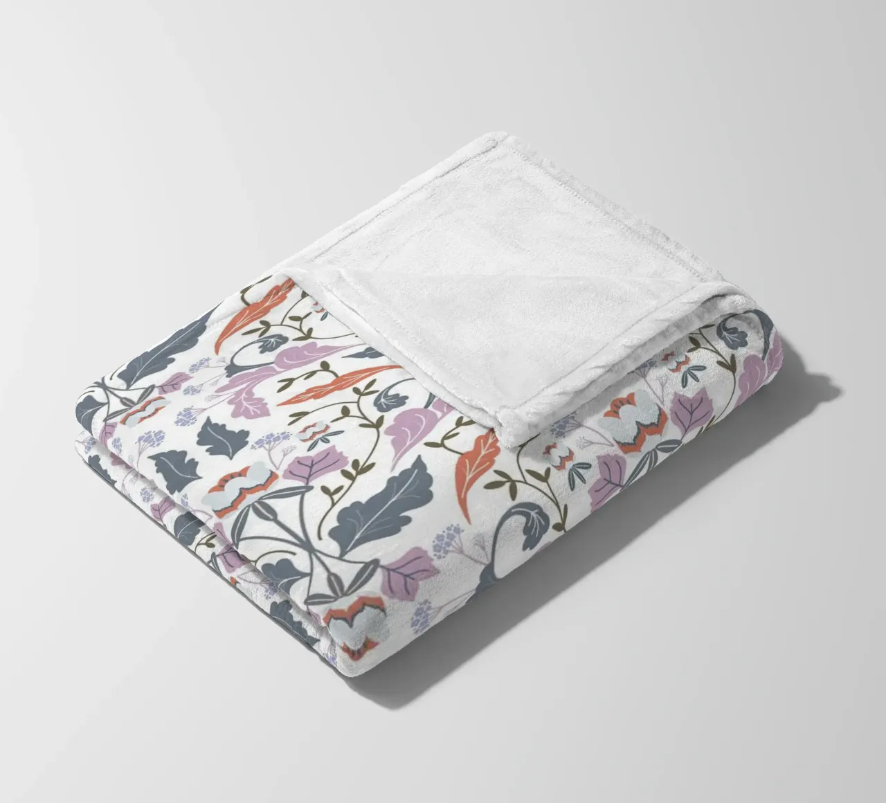 Victorian Tulip Tree Pattern Fleecedecke von anisillustration