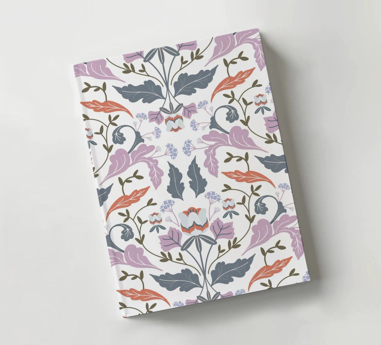 Victorian Tulip Tree Pattern notebook by anisillustration