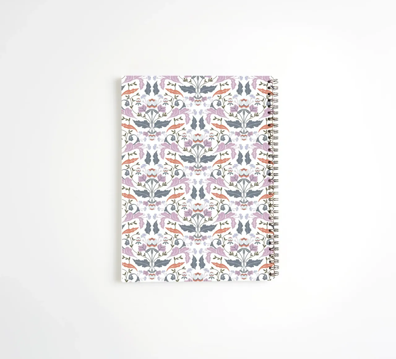 Victorian Tulip Tree Pattern spiral notebook by anisillustration