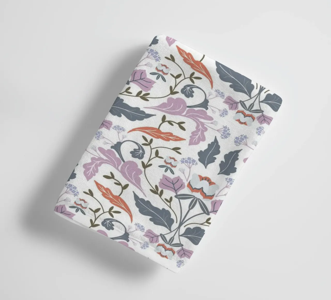 Victorian Tulip Tree Pattern towel by anisillustration
