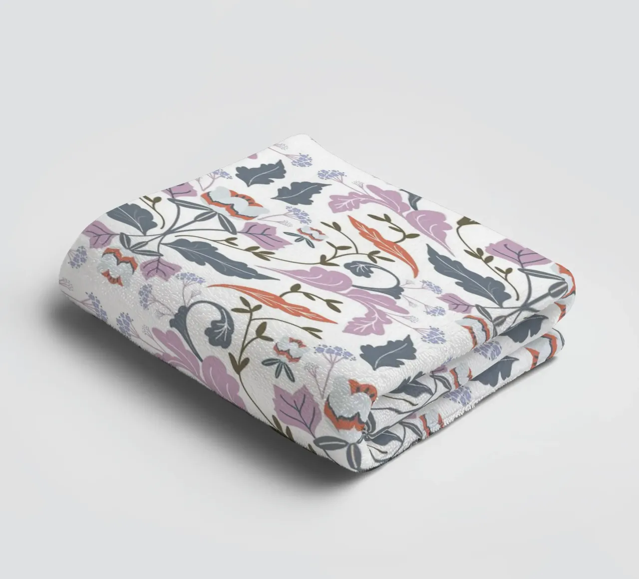 Victorian Tulip Tree Pattern towel by anisillustration