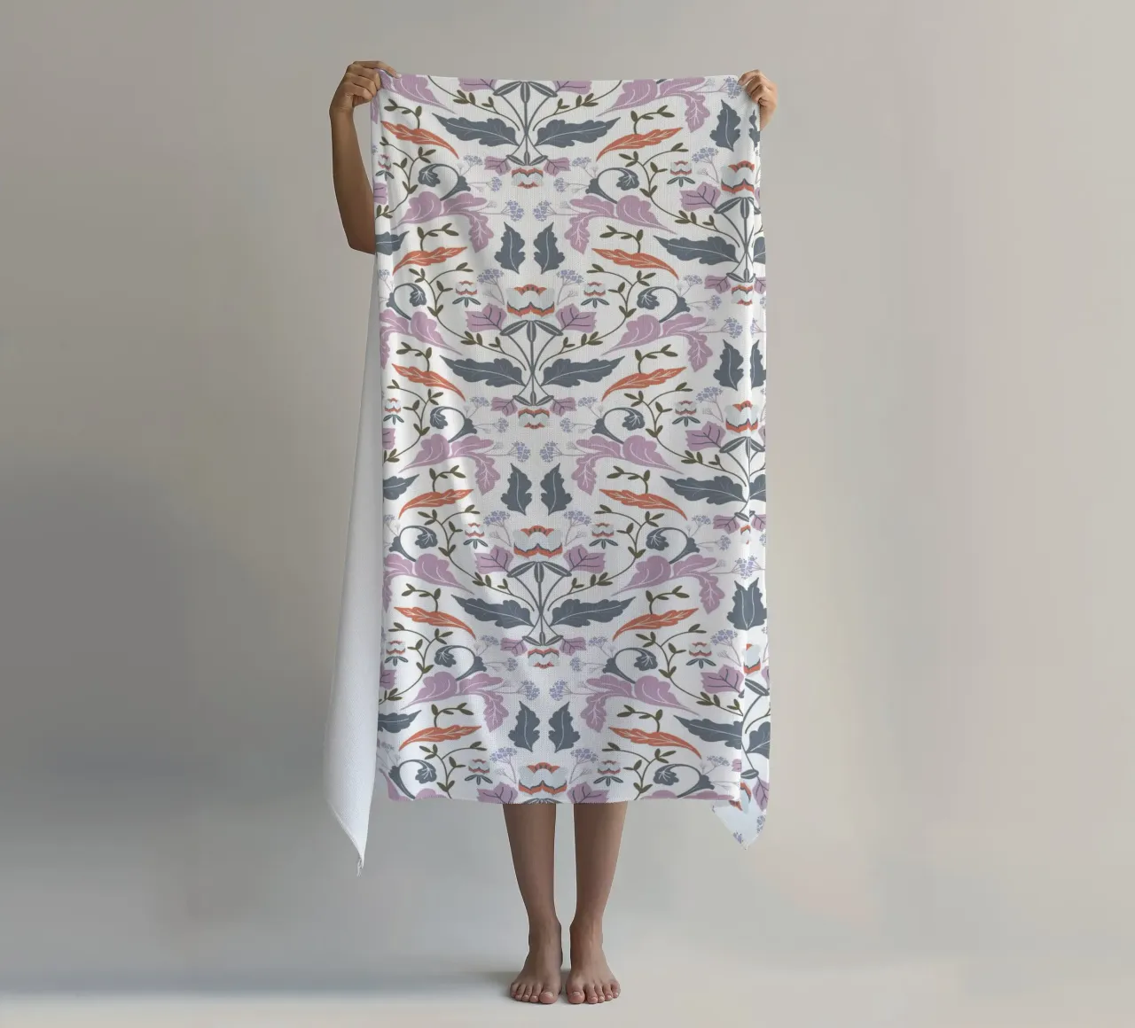 Victorian Tulip Tree Pattern Strandtuch von anisillustration