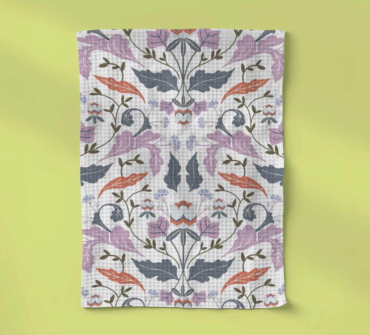 Victorian Tulip Tree Pattern canovaccio da cucina da anisillustration