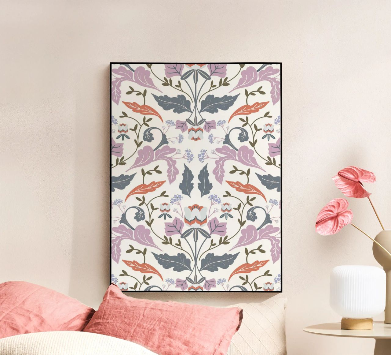 Victorian Tulip Tree Pattern plexiglass da anisillustration