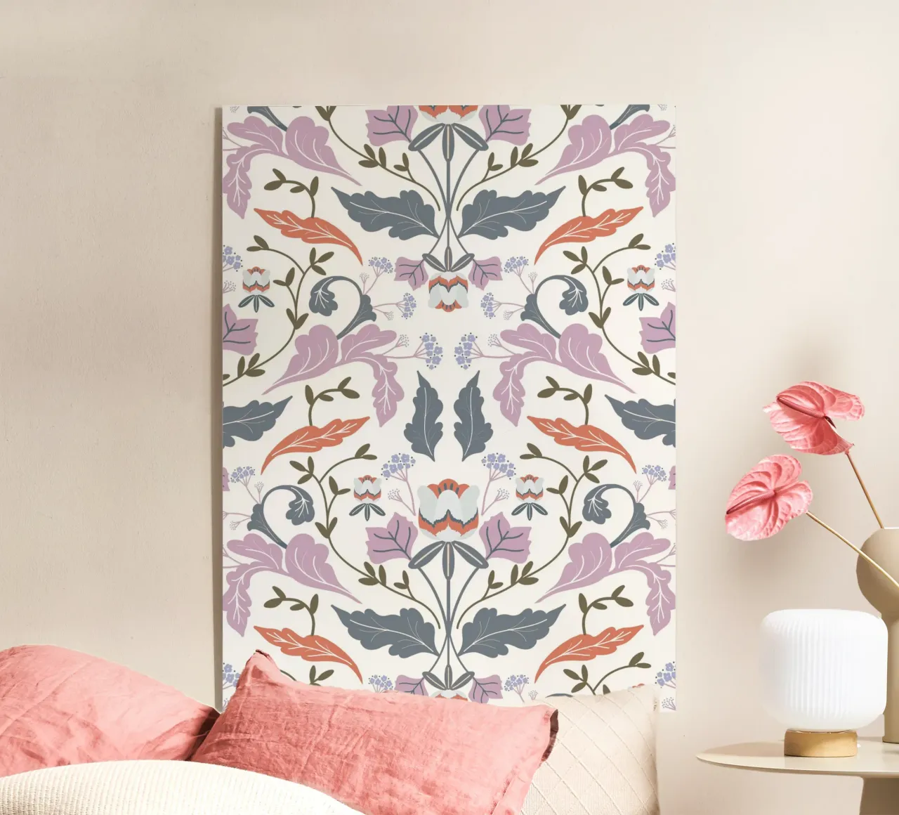 Victorian Tulip Tree Pattern Acryl-Glas von anisillustration