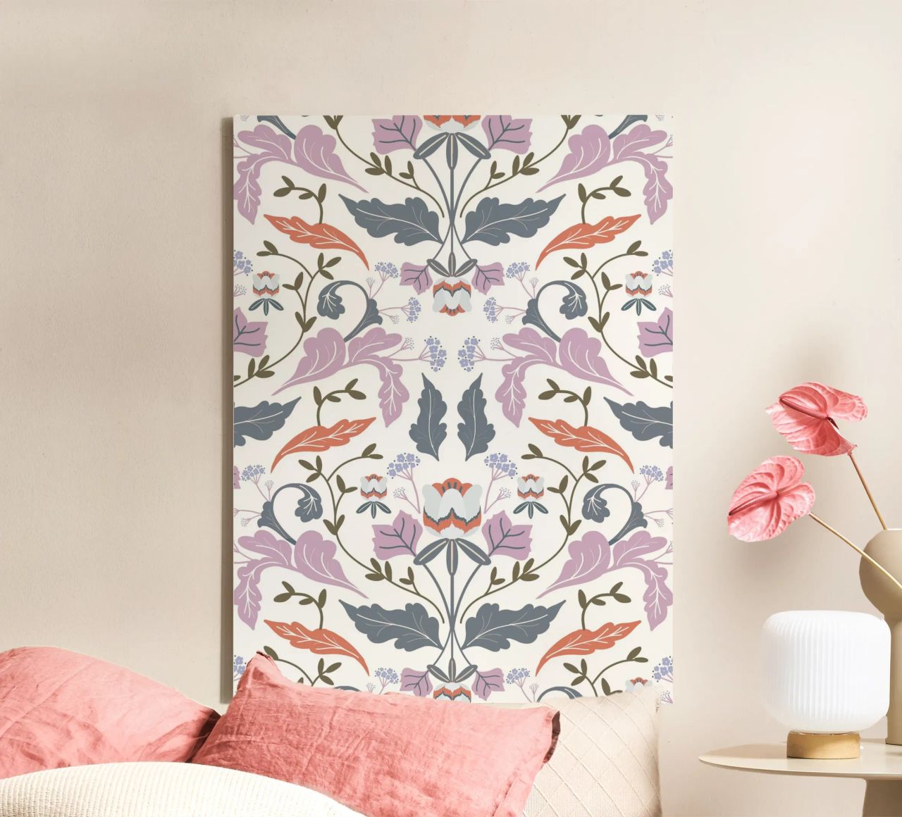 Victorian Tulip Tree Pattern tela da anisillustration