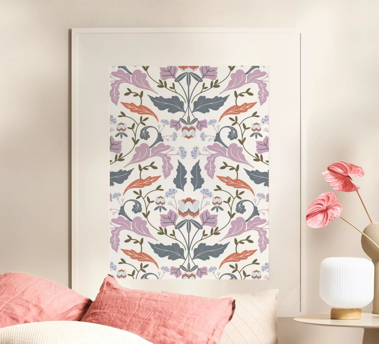 Victorian Tulip Tree Pattern carta hahnemühle da anisillustration