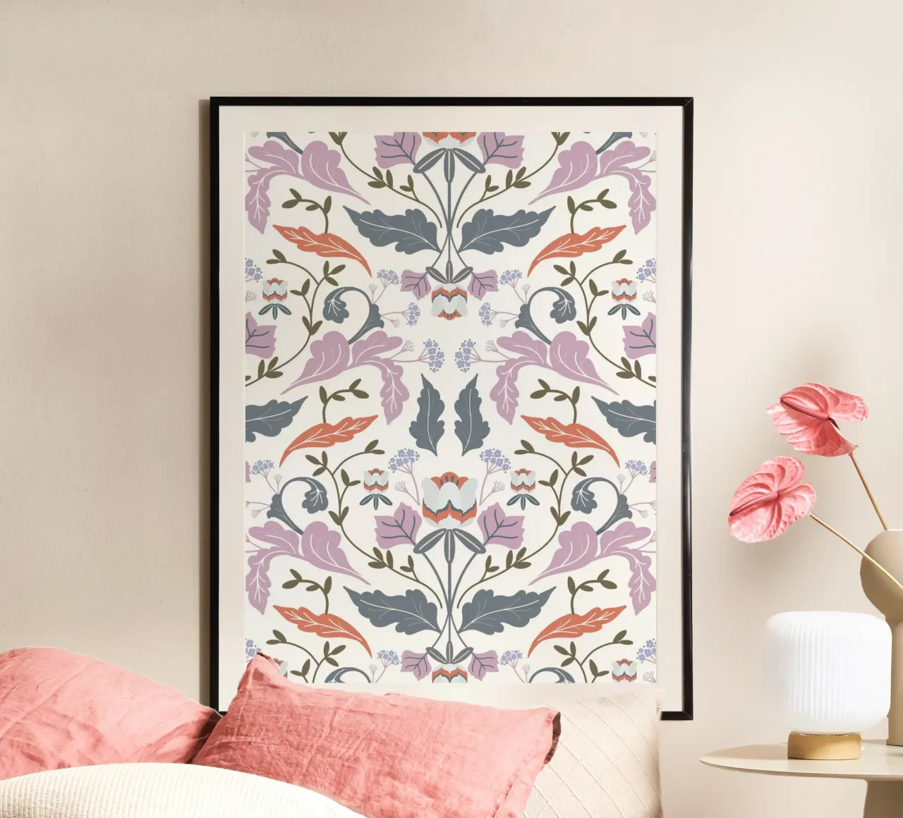 Victorian Tulip Tree Pattern hahnemühle by anisillustration