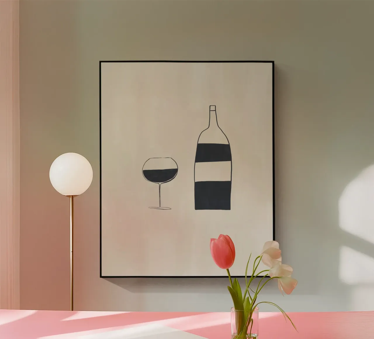 Vino plexiglass da Ivy Green Illustrations