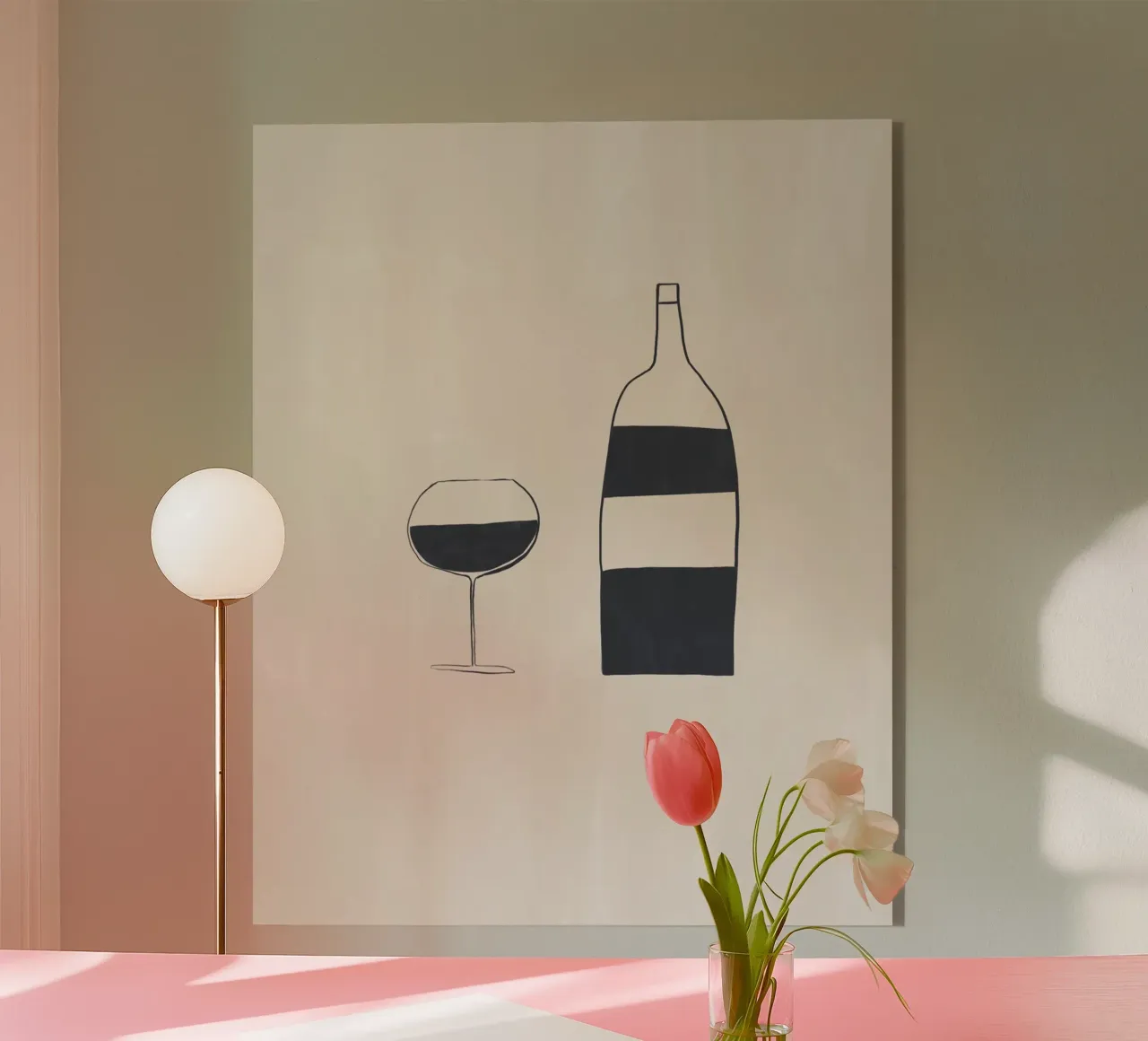Vino plexiglass da Ivy Green Illustrations