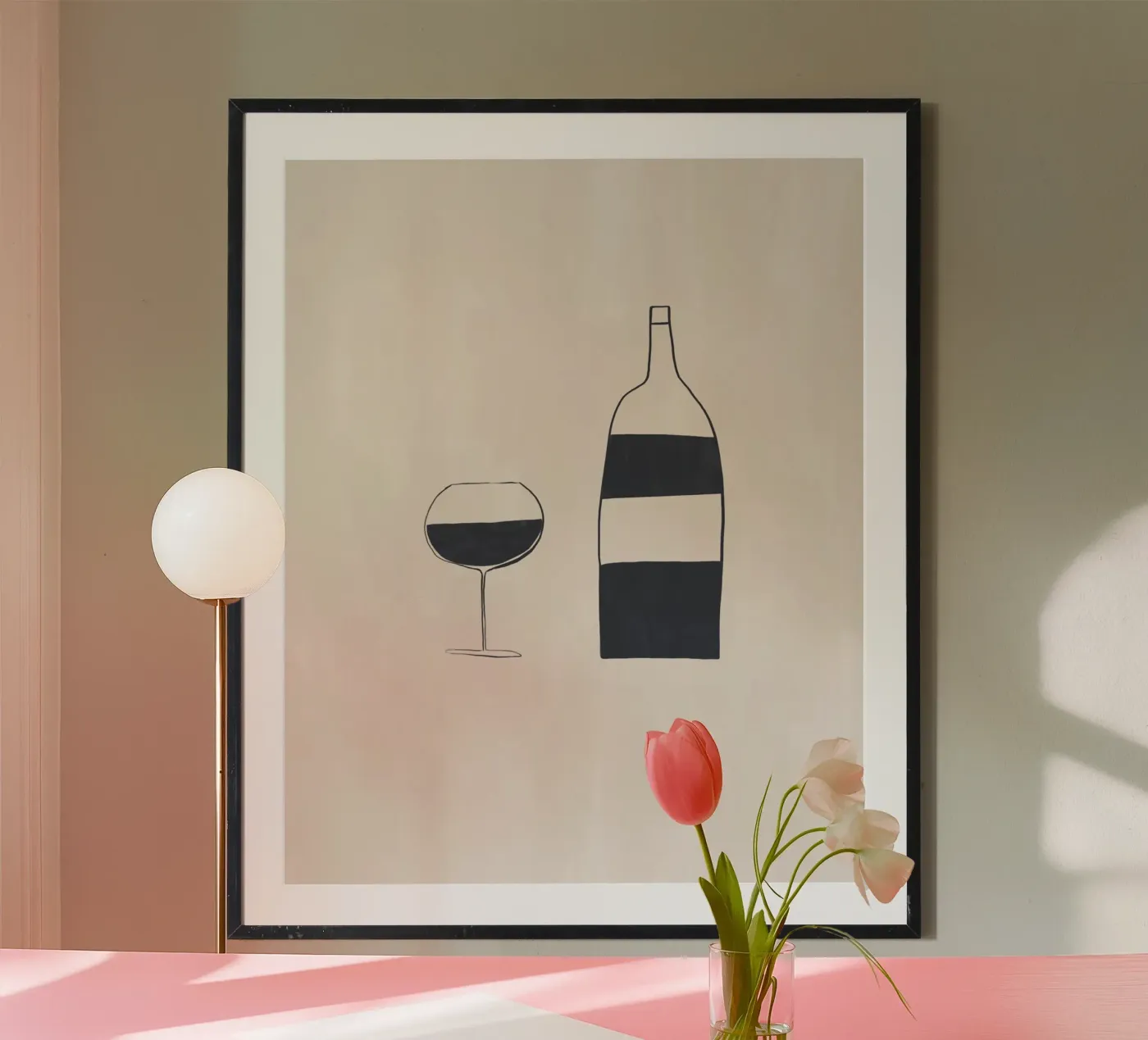 Wine poster by Ivy Green Illustrations