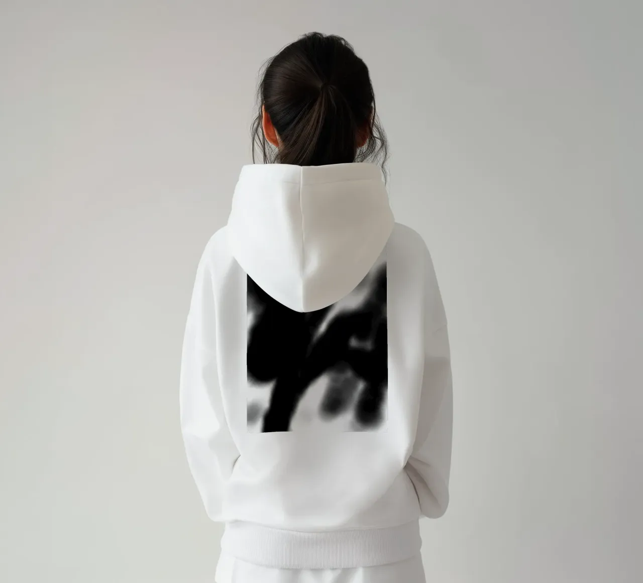 Astrazione in bianco e nero felpa con cappuccio da Studio B