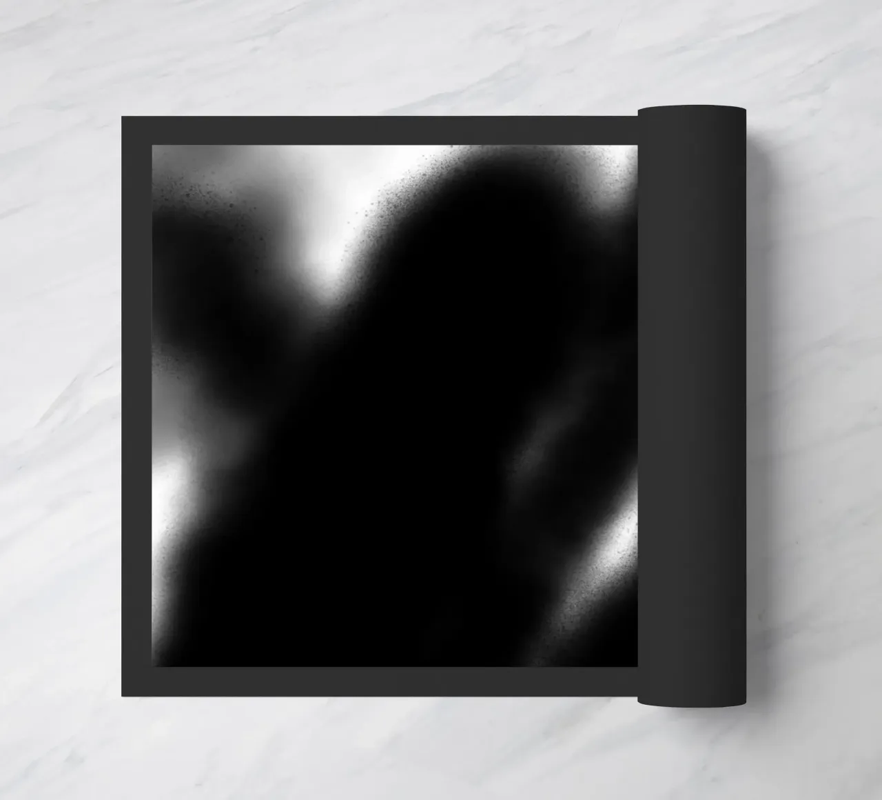 Astrazione in bianco e nero zerbino da Studio B