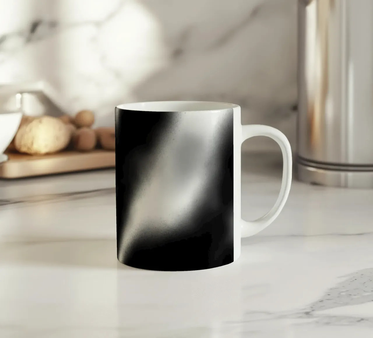 Astrazione in bianco e nero tazza in ceramica da Studio B