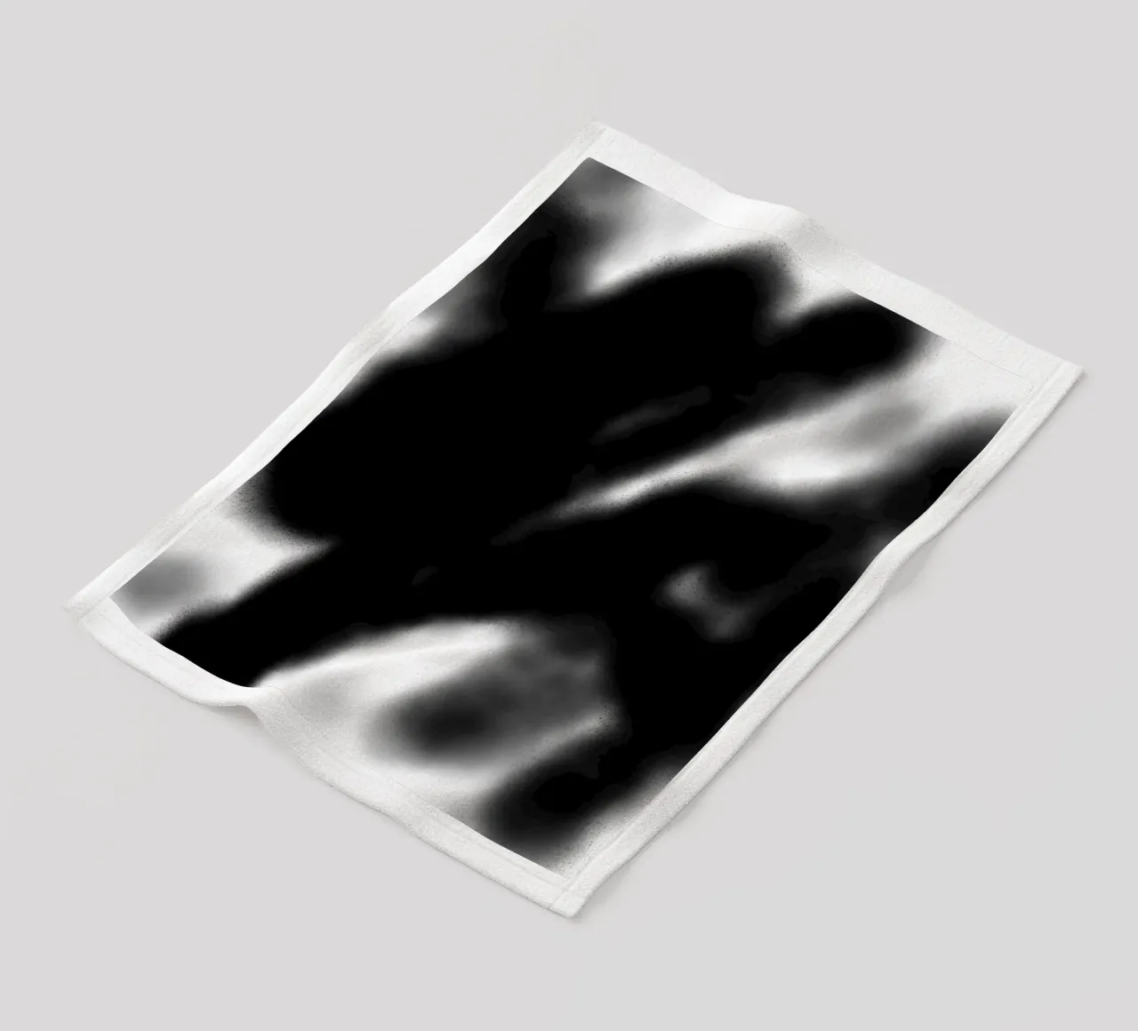 Astrazione in bianco e nero coperta in pile da Studio B