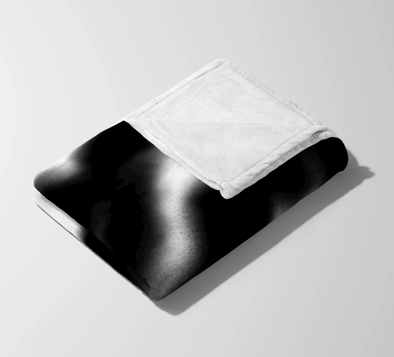 Astrazione in bianco e nero coperta in pile da Studio B