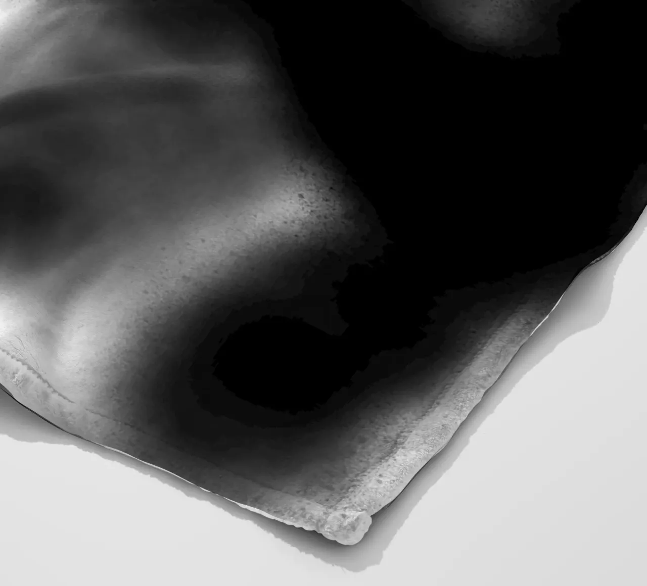 Astrazione in bianco e nero coperta in pile da Studio B