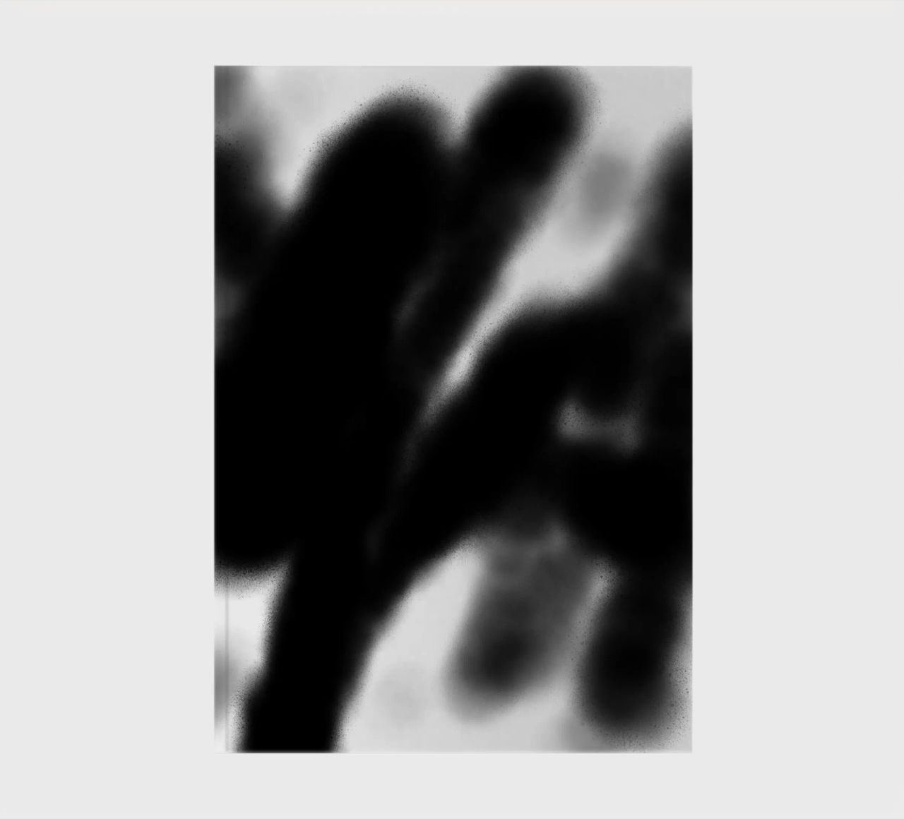 Hazy Black & White Abstraction notebook by Studio B