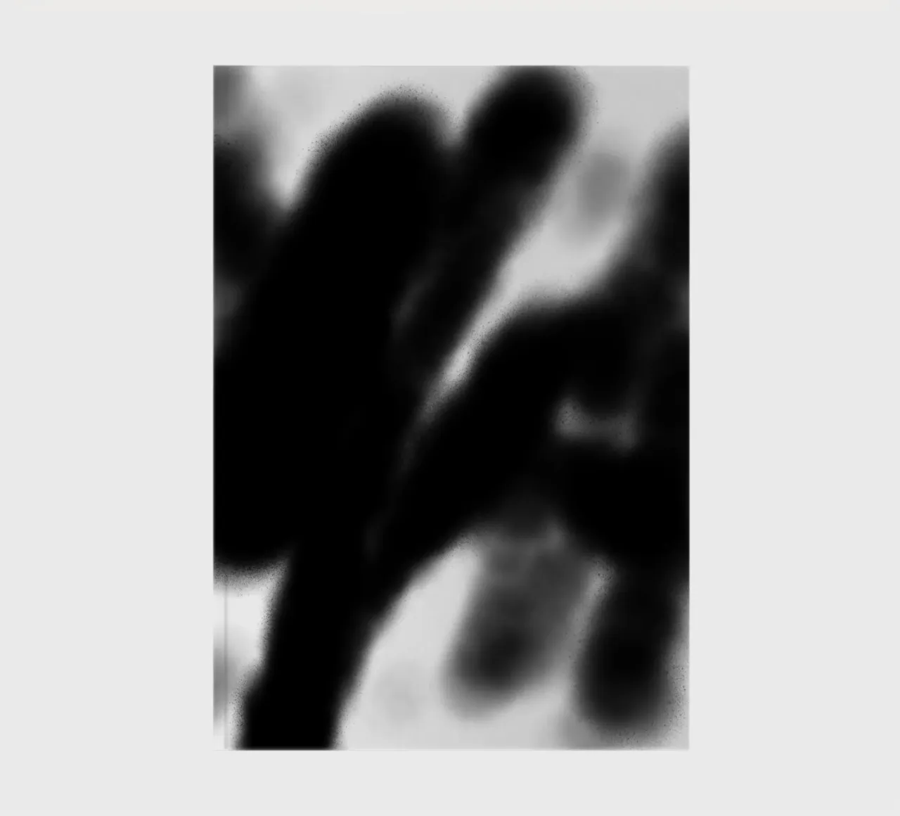 Hazy Black & White Abstraction notebook by Studio B