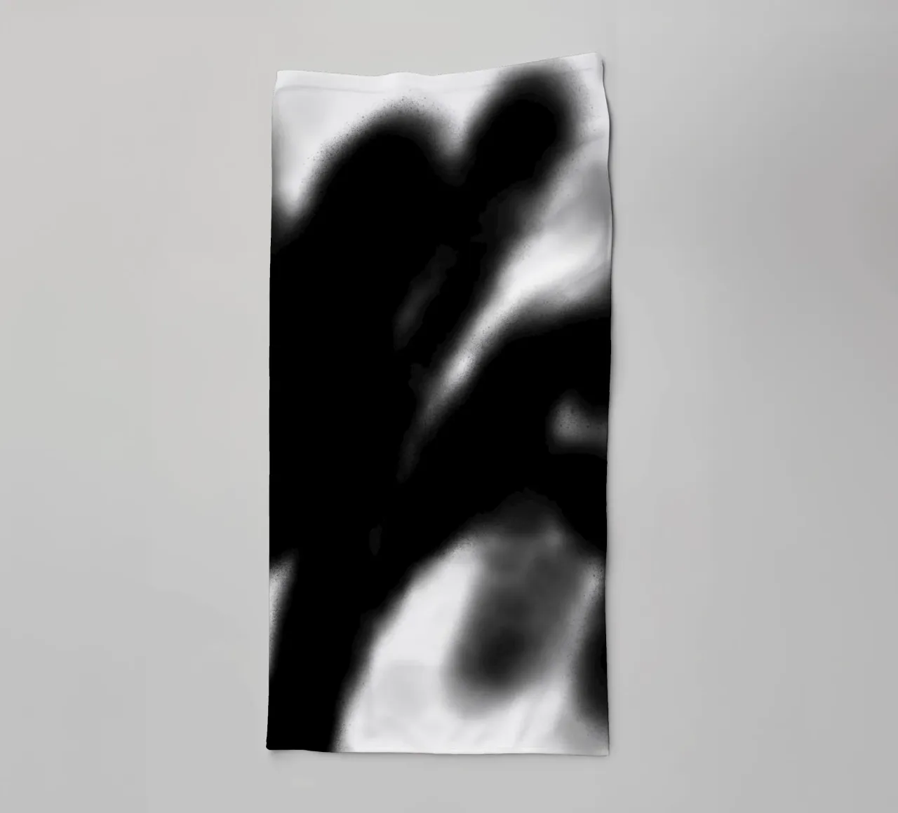 Hazy Black & White Abstraction towel by Studio B