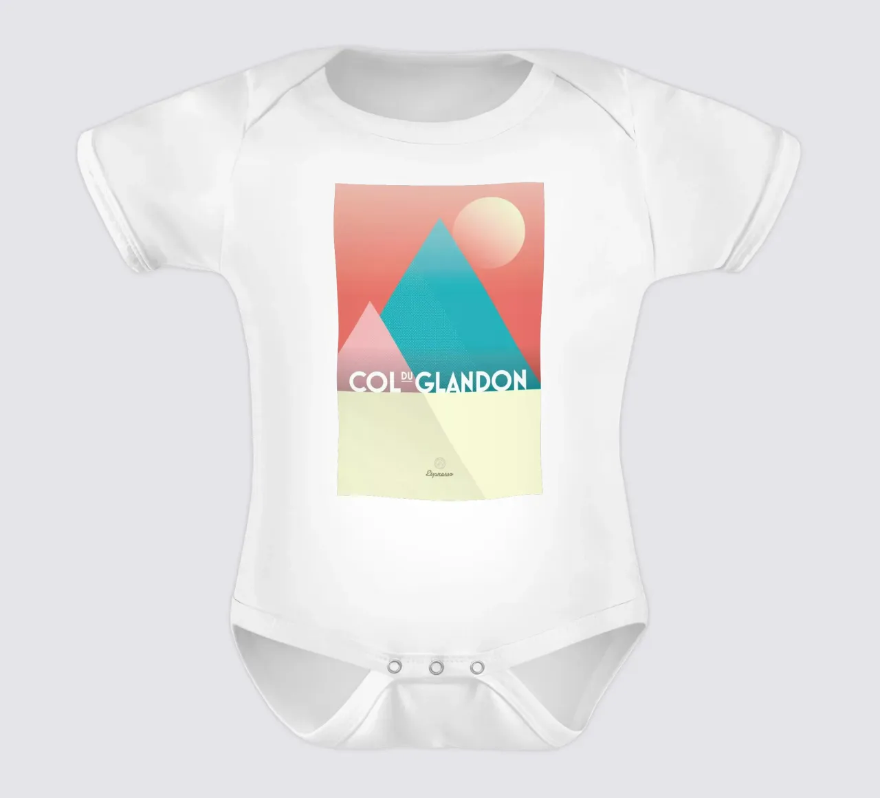 Col du Glandon II body neonato maniche corte da Benjamin Andresen